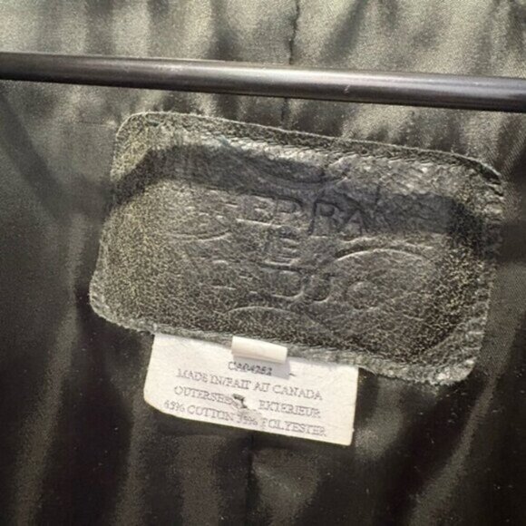 🌟VINTAGE🌟 LEATHER RANCH- Tapestry JACKET - Picture 11 of 14